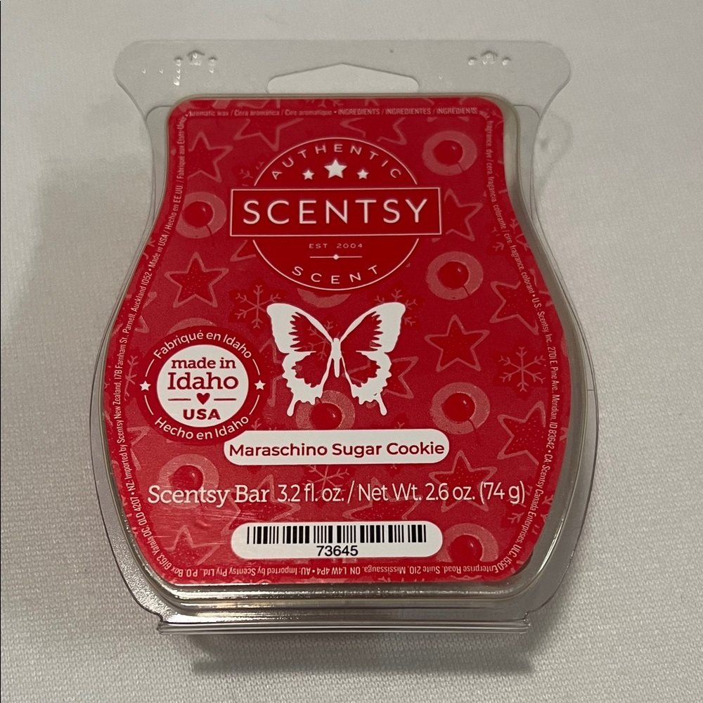 Scentsy Maraschino Sugar Cookie Scent Bar - Red